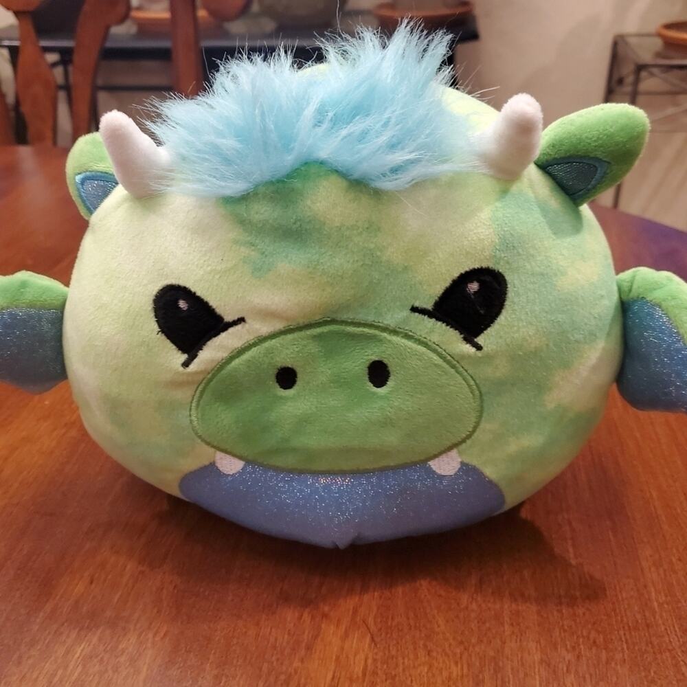 Cuddly Crew tie dye dragon soft pet plushy - Picture 2 of 5